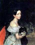 Karl Briullov Portrait of U. M. Smirnova oil on canvas